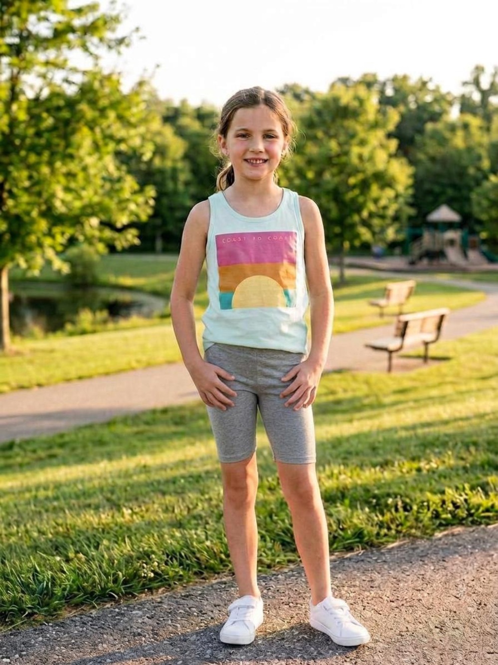 Old Navy Gray Girls Bike Shorts